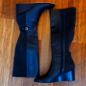 Cole Haan Size 9B Lauralyn Stretch Wedge Boots